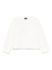  Emporio Armani Double jersey sweatshirt with EA logo embroidery