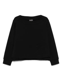  Emporio Armani logo embossed sweatshirt