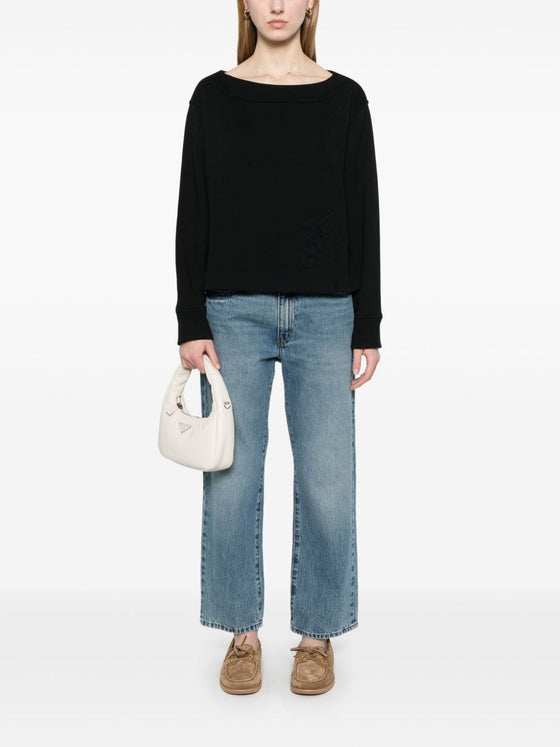 Emporio Armani logo embossed sweatshirt