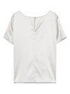 Emporio Armani crewneck silk top