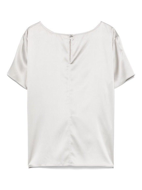 Emporio Armani crewneck silk top