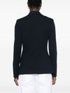 Emporio Armani Icon single-breasted blazer in an embossed jacquard knit jersey