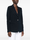 Emporio Armani Icon single-breasted blazer in an embossed jacquard knit jersey