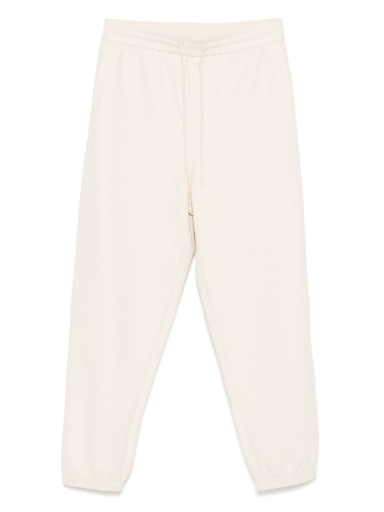 Emporio Armani ASV Lyocell blend jersey joggers with all-over lettering