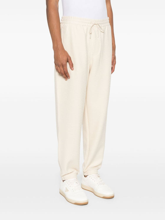 Emporio Armani ASV Lyocell blend jersey joggers with all-over lettering