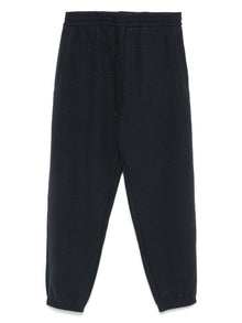  Emporio Armani ASV Lyocell blend jersey joggers with all-over lettering