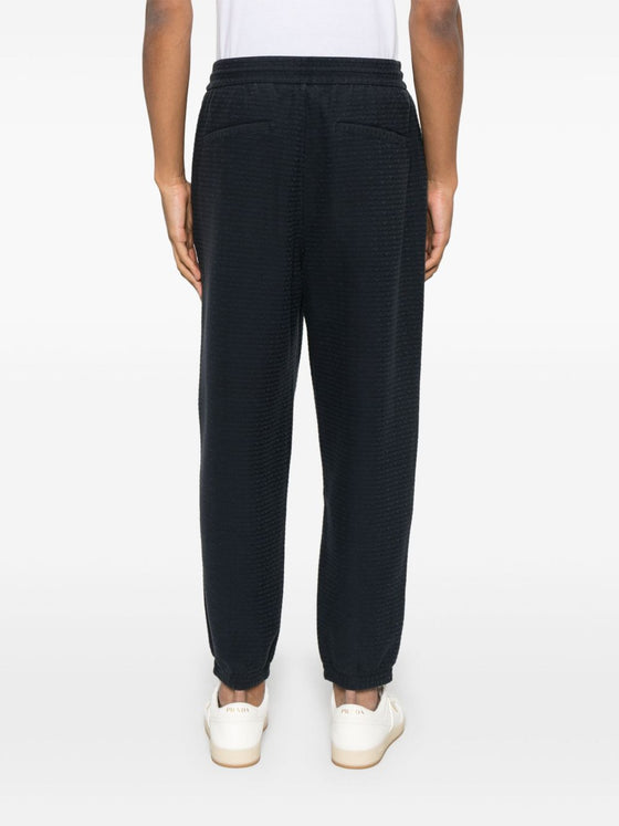 Emporio Armani ASV Lyocell blend jersey joggers with all-over lettering