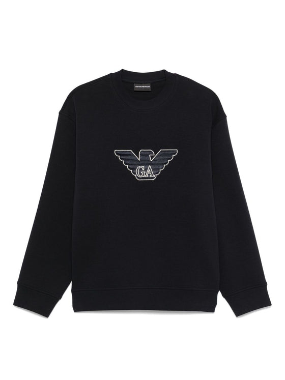 Emporio Armani logo patch sweatshirt