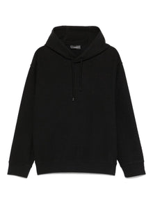  Emporio Armani logo embroidered hoodie