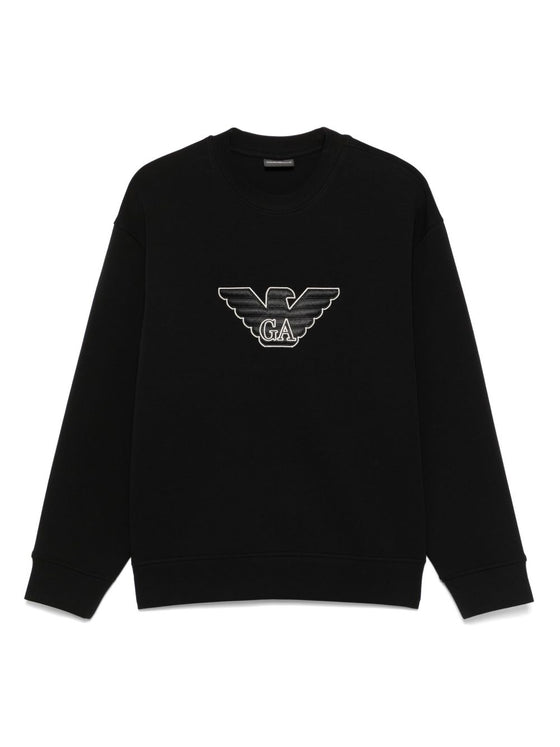 Emporio Armani logo patch sweatshirt