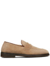 Brunello Cucinelli Penny Loafer in washed suede