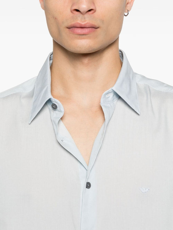 Emporio Armani Shirts Clear Blue