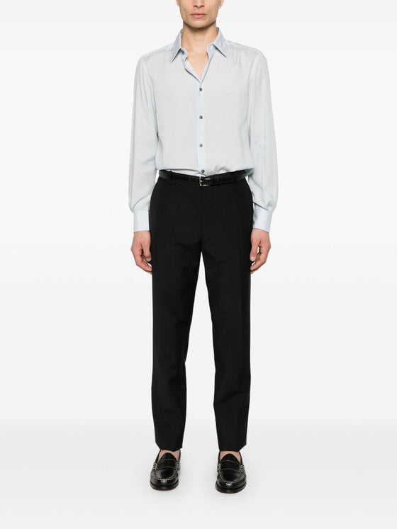 Emporio Armani Shirts Clear Blue