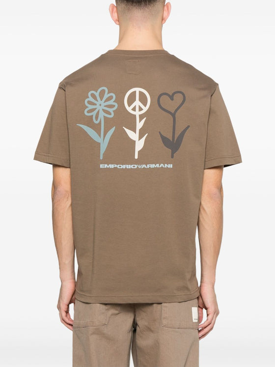 Emporio Armani T-shirts and Polos Brown