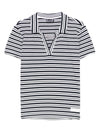 Ea7 V-neck Striped polo shirt