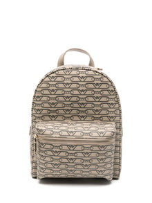  Emporio Armani Mini backpack with monogram print