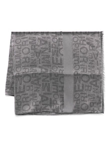  Emporio Armani logo-jacquard scarf
