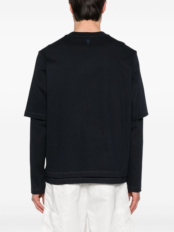 Ami Paris T-shirts and Polos Blue