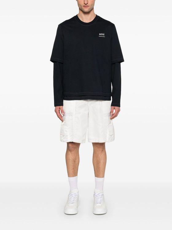 Ami Paris T-shirts and Polos Blue