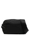 Ganni logo-patch crossbody bag