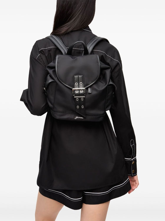 Ganni Small Bucky Nylon Backpack