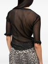 Ganni Sheer Jacquard Top