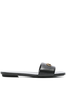  EMPORIO ARMANI EXCLUSIVE Emporio Armani Nappa-leather sandals with eagle plate