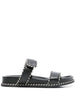 EMPORIO ARMANI EXCLUSIVE Emporio Armani Sandals with nappa strap and two-tone profiles