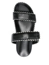 EMPORIO ARMANI EXCLUSIVE Emporio Armani Sandals with nappa strap and two-tone profiles