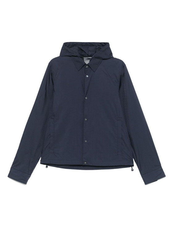 Emporio Armani Blouson with internal nylon bib jacquard all-over lettering