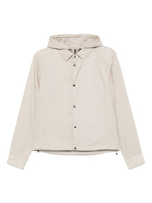  Emporio Armani Blouson with internal nylon bib jacquard all-over lettering