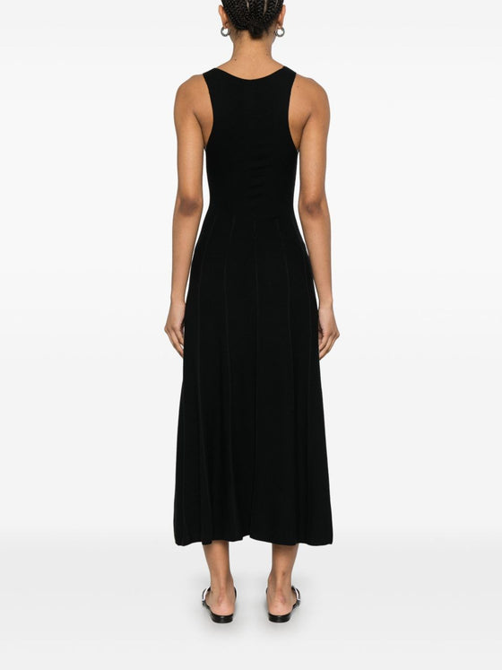 Emporio Armani Seamless, links-stitch knit long dress