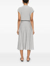 Emporio Armani Long dress in ottoman fabric with jewel details