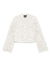 Emporio Armani Fil coupé fabric blouson with all-over floral motif
