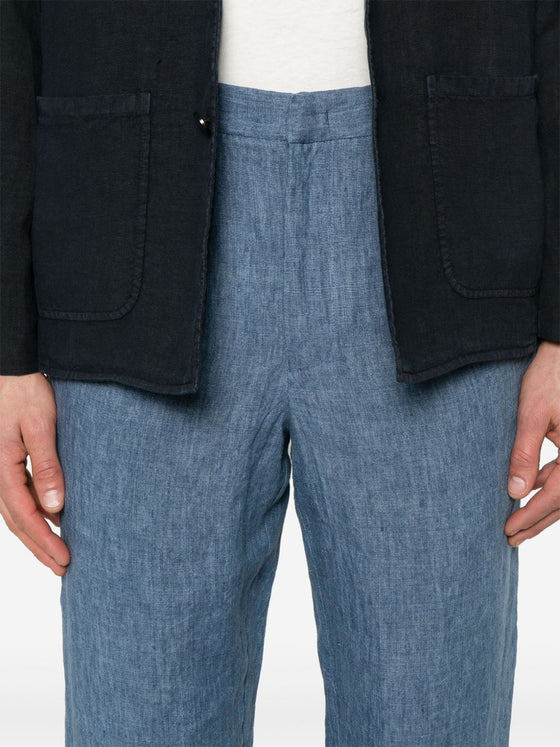 Emporio Armani Trousers Clear Blue