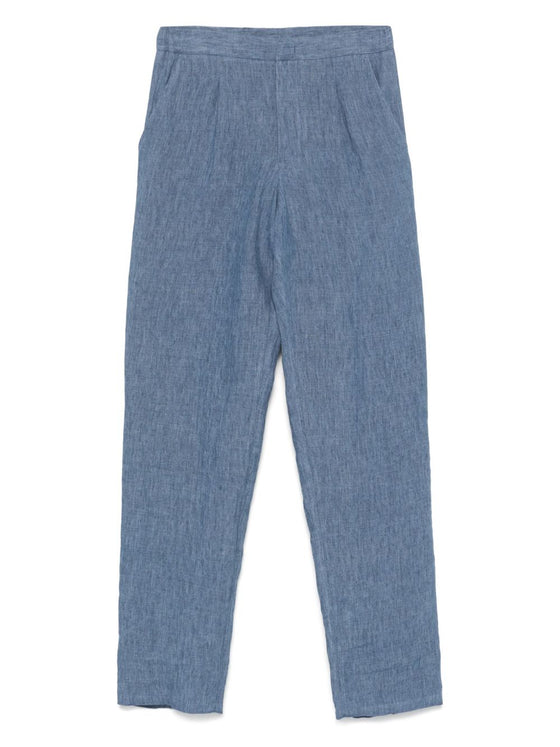 Emporio Armani Trousers Clear Blue