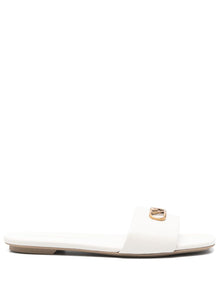  EMPORIO ARMANI EXCLUSIVE Emporio Armani Nappa-leather sandals with eagle plate