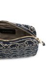 Emporio Armani Jacquard canvas camera case with all-over monogram and chain shoulder strap