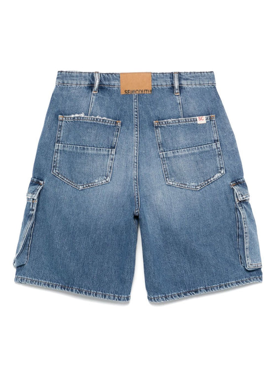Semicouture Shorts Clear Blue