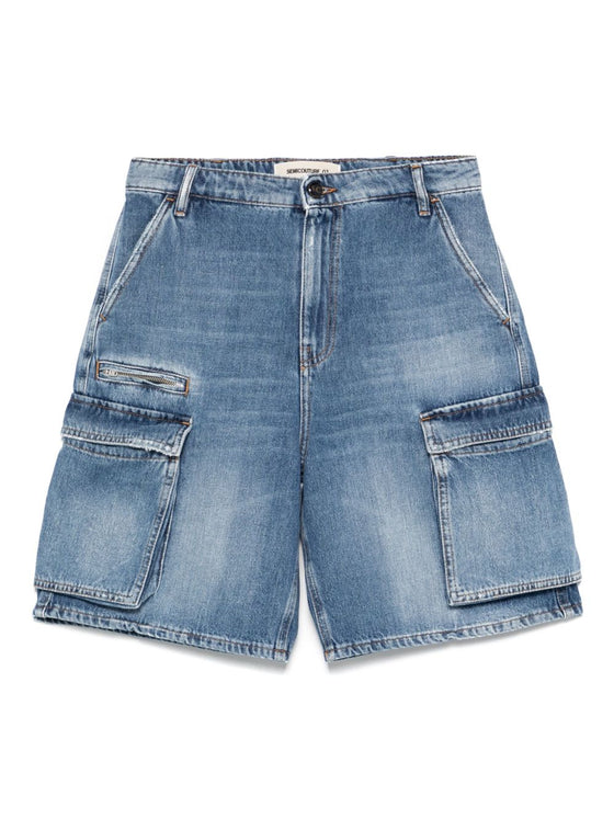 Semicouture Shorts Clear Blue