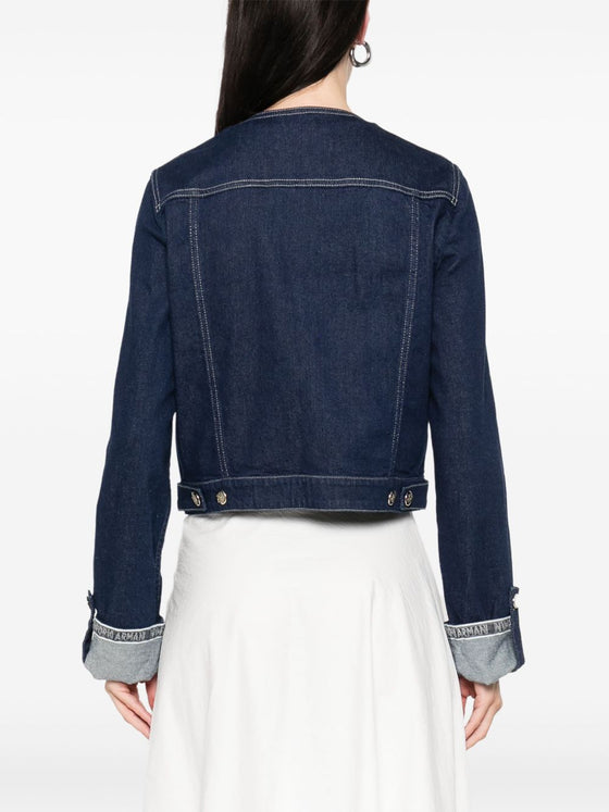 Emporio Armani Coats Blue