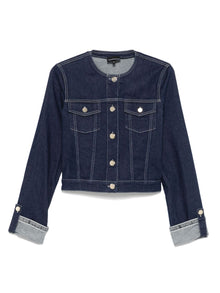  Emporio Armani Coats Blue