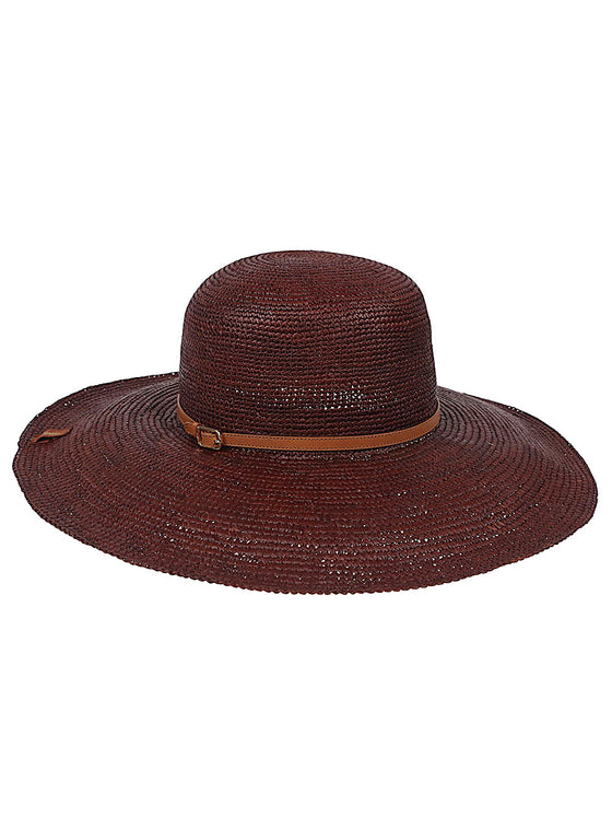 Borsalino Hats Leather Brown