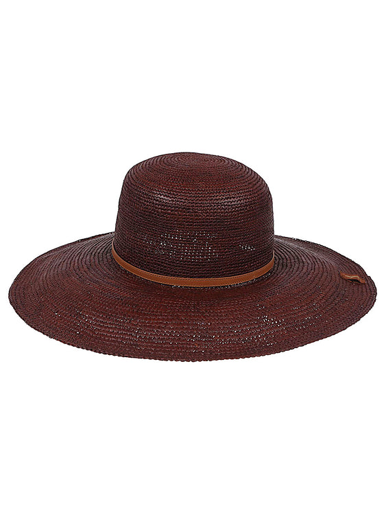Borsalino Hats Leather Brown