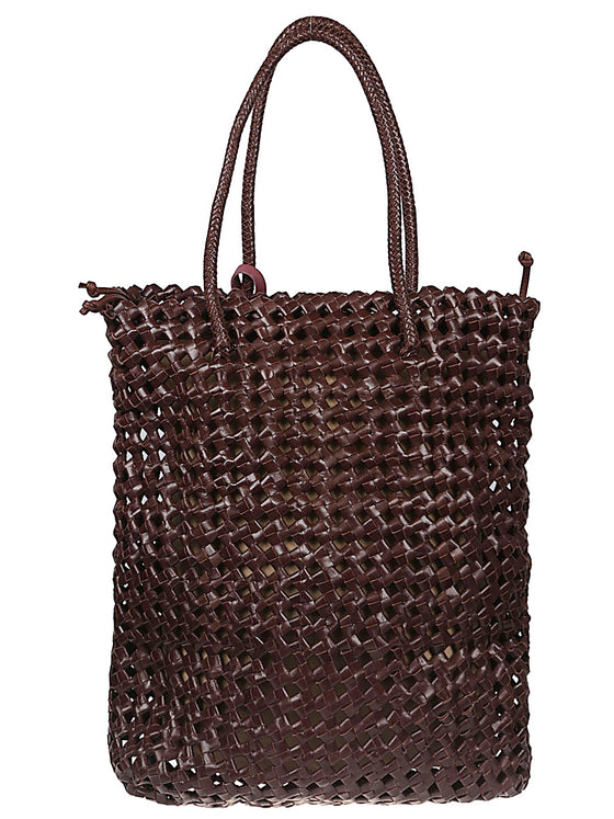 VIPERA Trim leather tote bag