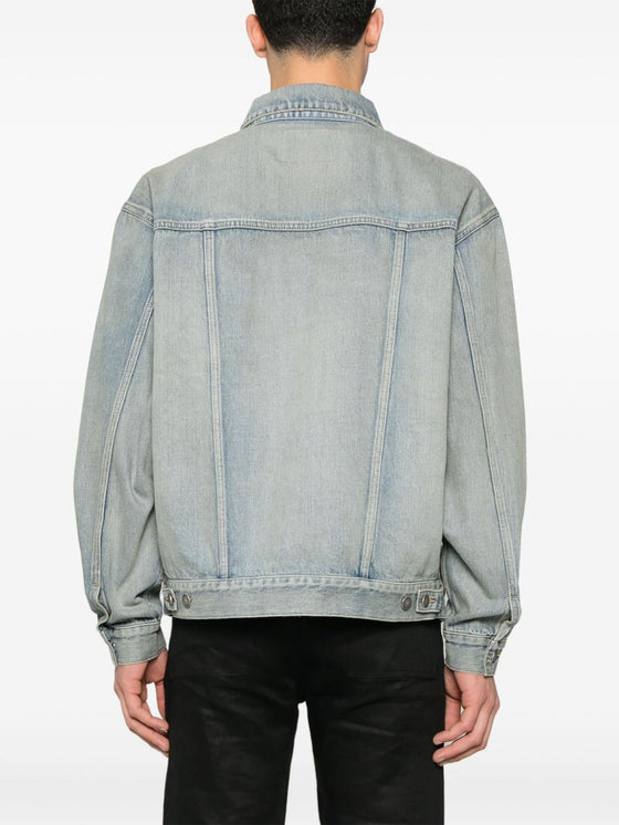 Saint Laurent Distressed Denim Jacket