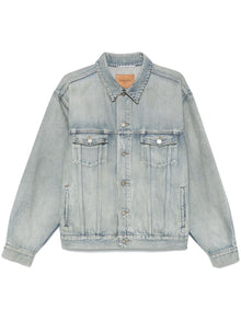  Saint Laurent Distressed Denim Jacket