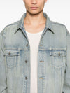 Saint Laurent Distressed Denim Jacket