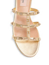 Valentino Garavani Slide Rockstud Sandal In Laminated Nappa