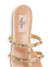 Valentino Garavani Slide Rockstud Sandal In Laminated Nappa